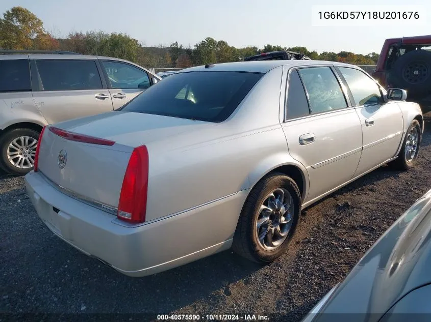 2008 Cadillac Dts 1Sa VIN: 1G6KD57Y18U201676 Lot: 40575590