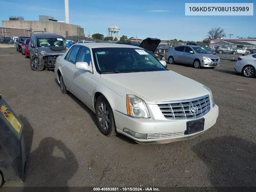 2008 Cadillac Dts 1Sb VIN: 1G6KD57Y08U153989 Lot: 40593851