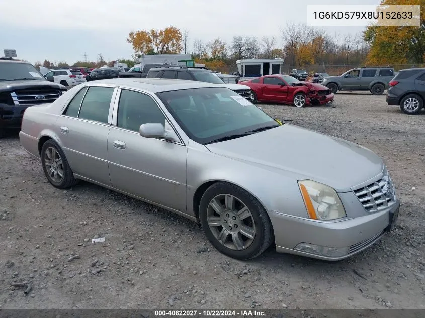 2008 Cadillac Dts 1Se VIN: 1G6KD579X8U152633 Lot: 40622027