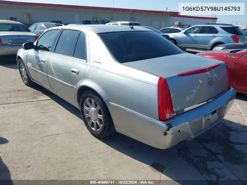 2008 Cadillac Dts 1Sa VIN: 1G6KD57Y98U145793 Lot: 40660741