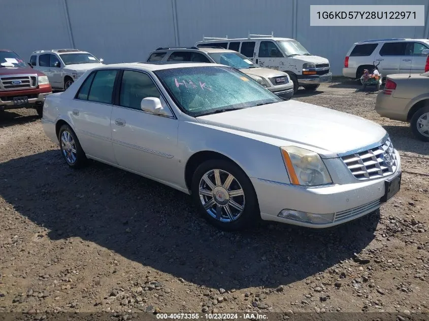 2008 Cadillac Dts 1Sd VIN: 1G6KD57Y28U122971 Lot: 40673355