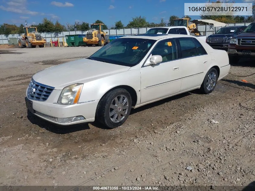 2008 Cadillac Dts 1Sd VIN: 1G6KD57Y28U122971 Lot: 40673355