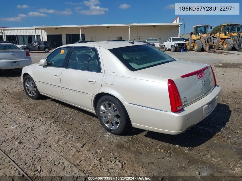 2008 Cadillac Dts 1Sd VIN: 1G6KD57Y28U122971 Lot: 40673355