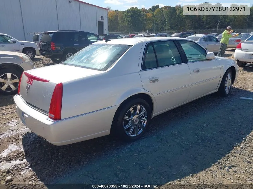 2008 Cadillac Dts 1Sd VIN: 1G6KD57Y28U122971 Lot: 40673355