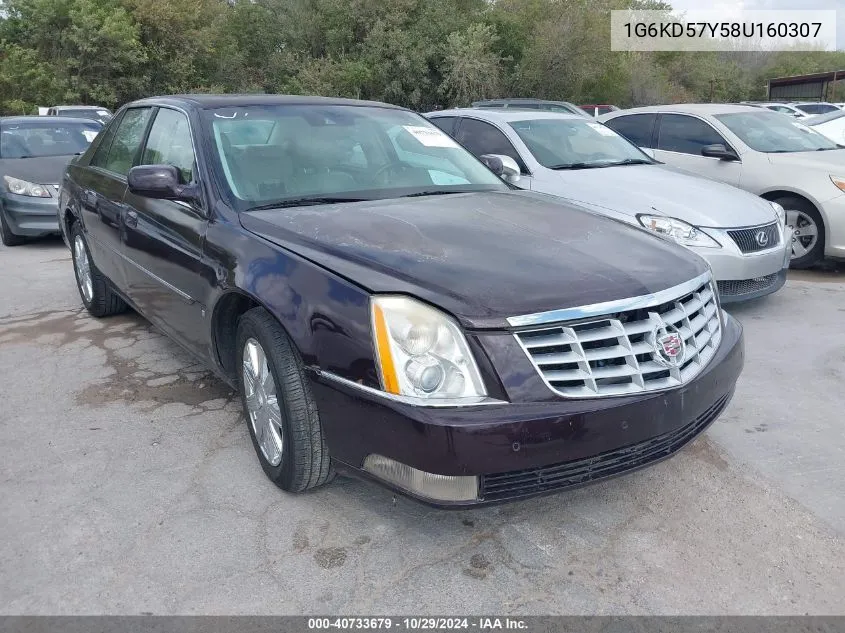 2008 Cadillac Dts 1Sc VIN: 1G6KD57Y58U160307 Lot: 40733679