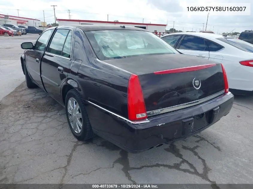 2008 Cadillac Dts 1Sc VIN: 1G6KD57Y58U160307 Lot: 40733679