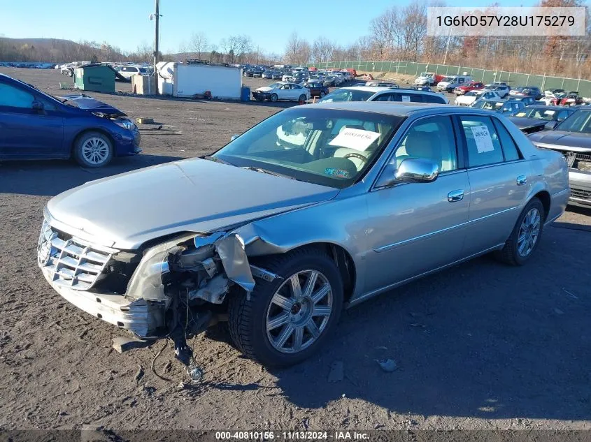 2008 Cadillac Dts 1Sd VIN: 1G6KD57Y28U175279 Lot: 40810156