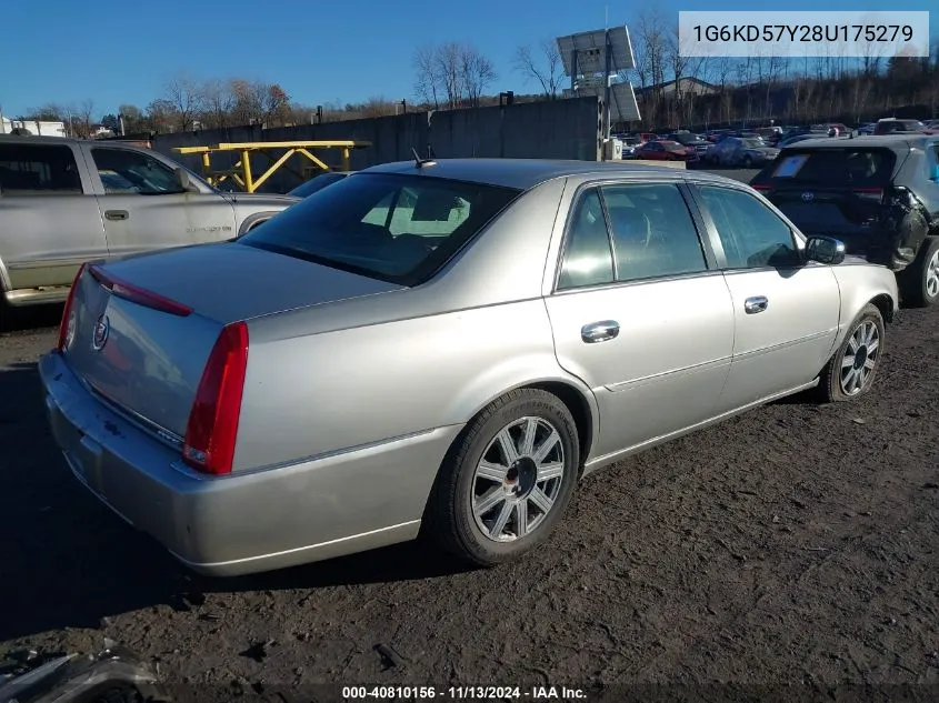 2008 Cadillac Dts 1Sd VIN: 1G6KD57Y28U175279 Lot: 40810156