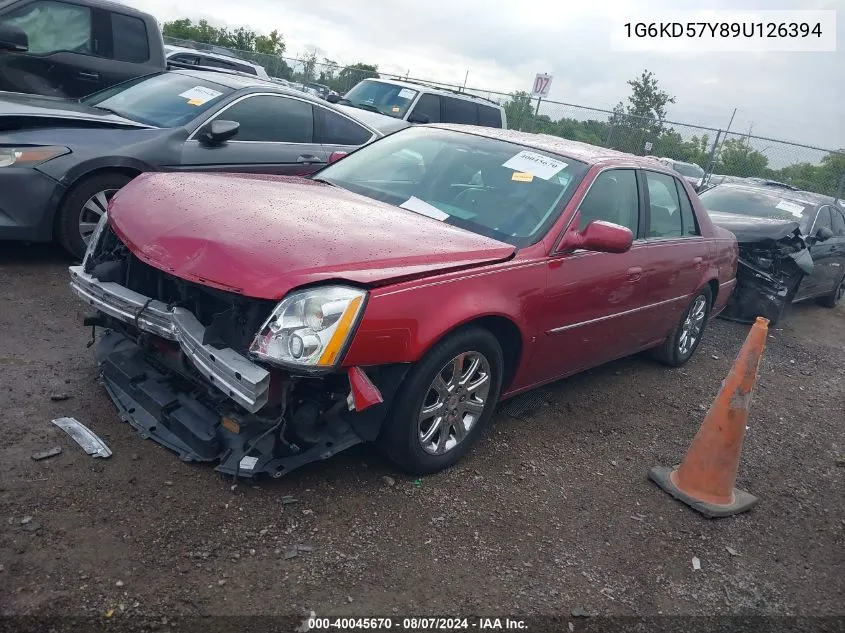 2009 Cadillac Dts 1Sb VIN: 1G6KD57Y89U126394 Lot: 40045670