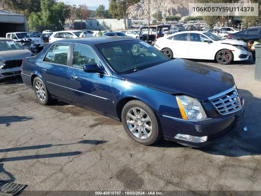 1G6KD57Y59U114378 2009 Cadillac Dts 1Sb