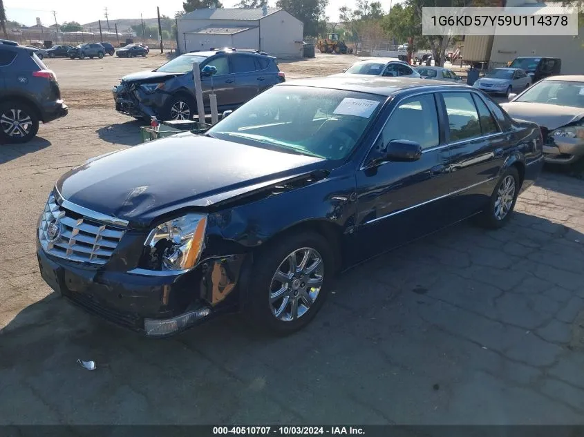 1G6KD57Y59U114378 2009 Cadillac Dts 1Sb