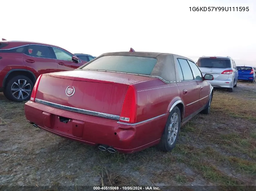 2009 Cadillac Dts 1Sc VIN: 1G6KD57Y99U111595 Lot: 40515069