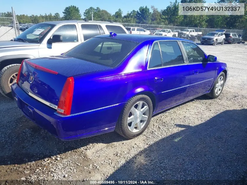 2009 Cadillac Dts 1Sb VIN: 1G6KD57Y49U132337 Lot: 40559495