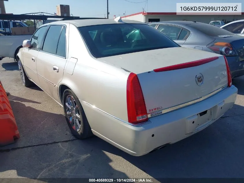 2009 Cadillac Dts 1Se VIN: 1G6KD57999U120712 Lot: 40589329