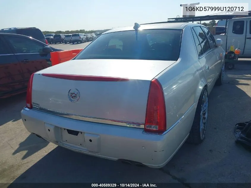 2009 Cadillac Dts 1Se VIN: 1G6KD57999U120712 Lot: 40589329