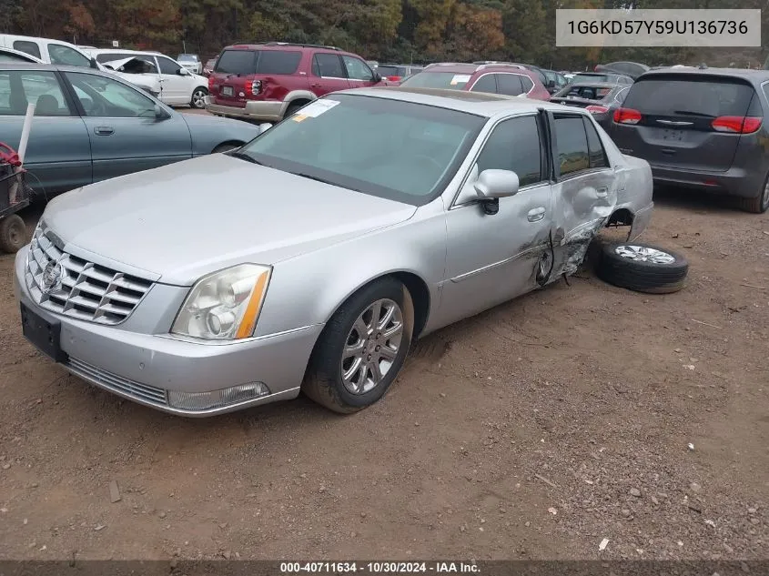 2009 Cadillac Dts 1Sc VIN: 1G6KD57Y59U136736 Lot: 40711634