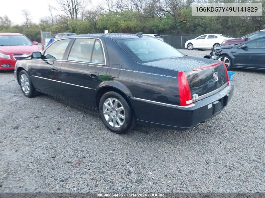 2009 Cadillac Dts 1Sd VIN: 1G6KD57Y49U141829 Lot: 40854495