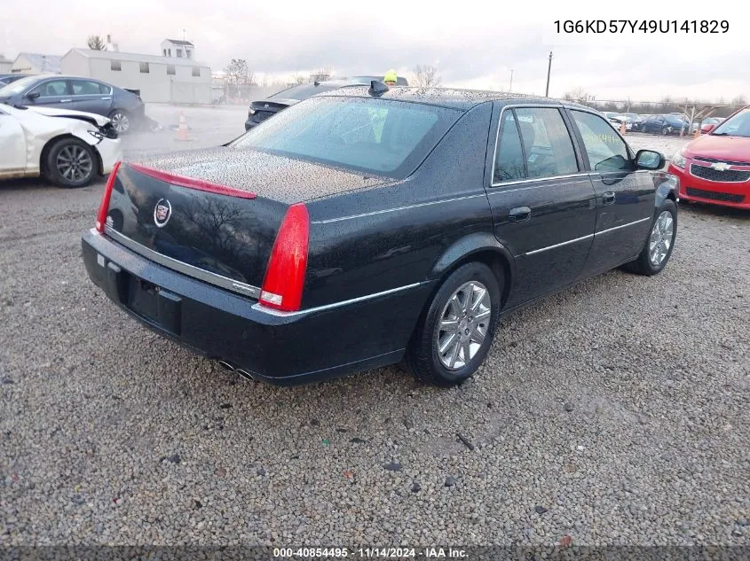 2009 Cadillac Dts 1Sd VIN: 1G6KD57Y49U141829 Lot: 40854495