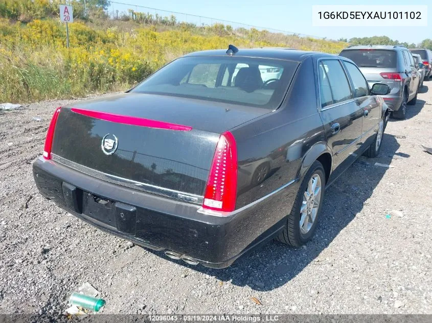 2010 Cadillac Dts VIN: 1G6KD5EYXAU101102 Lot: 12096045