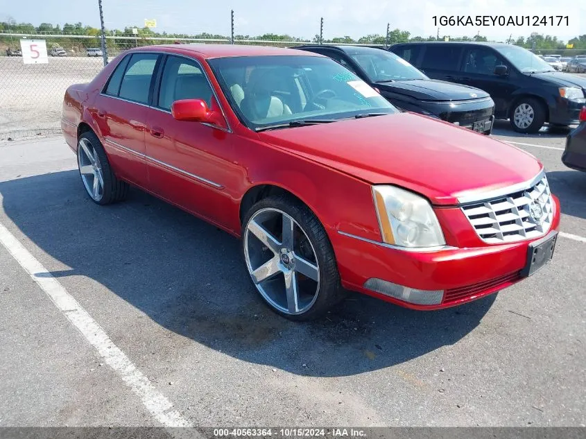 2010 Cadillac Dts Standard VIN: 1G6KA5EY0AU124171 Lot: 40563364