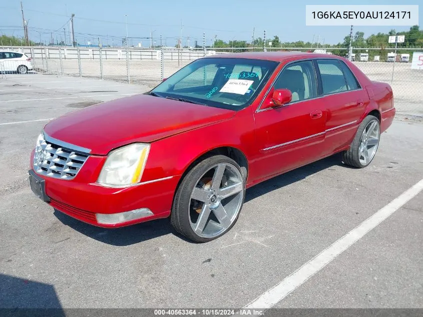 2010 Cadillac Dts Standard VIN: 1G6KA5EY0AU124171 Lot: 40563364