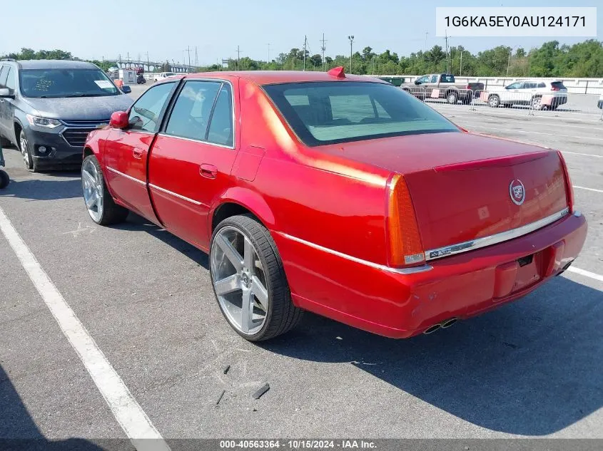 2010 Cadillac Dts Standard VIN: 1G6KA5EY0AU124171 Lot: 40563364