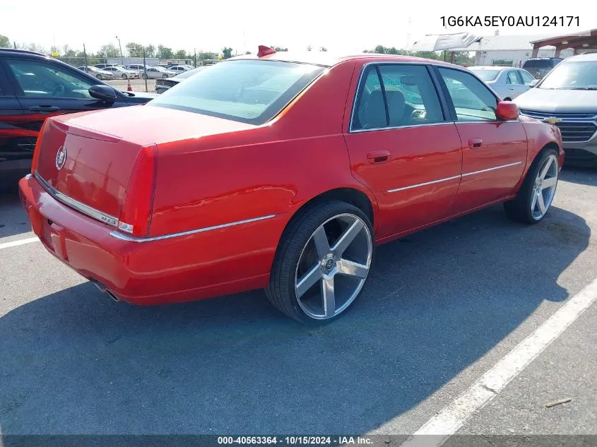 2010 Cadillac Dts Standard VIN: 1G6KA5EY0AU124171 Lot: 40563364