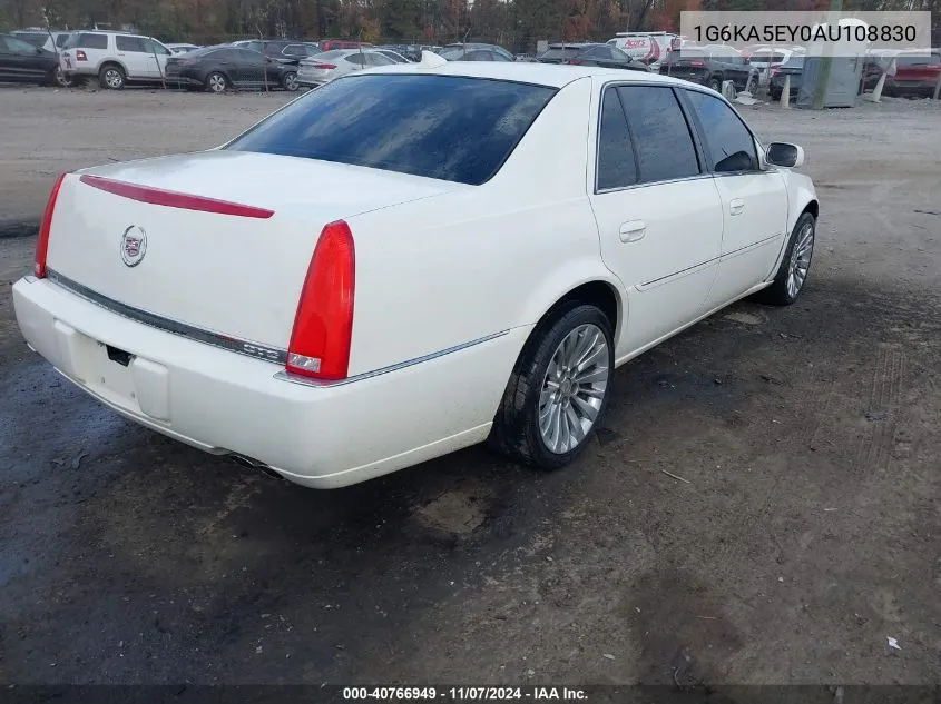 2010 Cadillac Dts Standard VIN: 1G6KA5EY0AU108830 Lot: 40766949