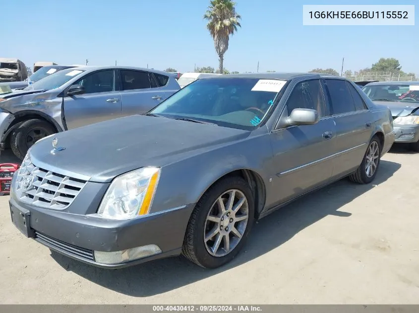 2011 Cadillac Dts Premium Collection VIN: 1G6KH5E66BU115552 Lot: 40430412