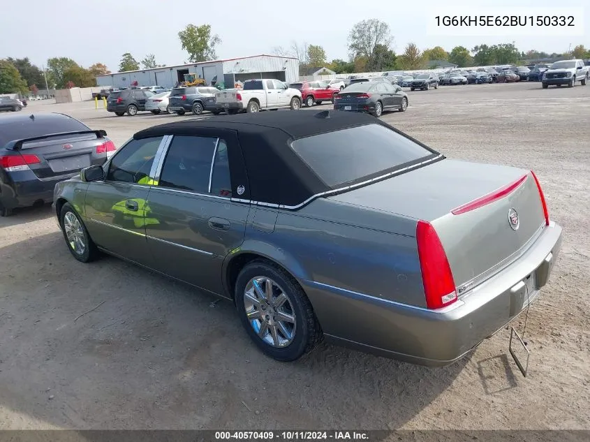 2011 Cadillac Dts Premium Collection VIN: 1G6KH5E62BU150332 Lot: 40570409