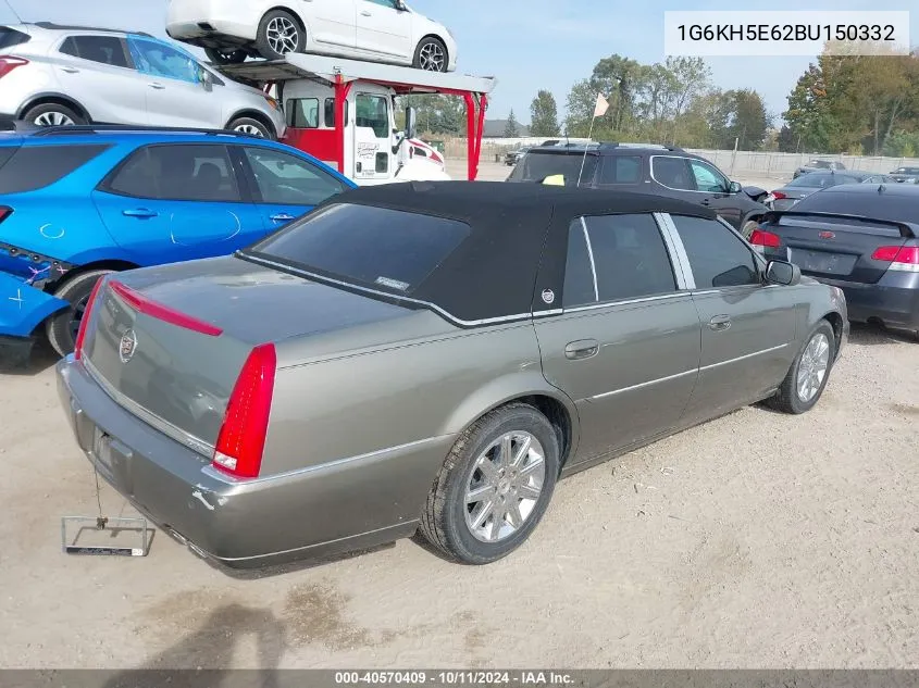 2011 Cadillac Dts Premium Collection VIN: 1G6KH5E62BU150332 Lot: 40570409