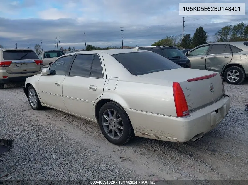 2011 Cadillac Dts Luxury Collection VIN: 1G6KD5E62BU148401 Lot: 40591328