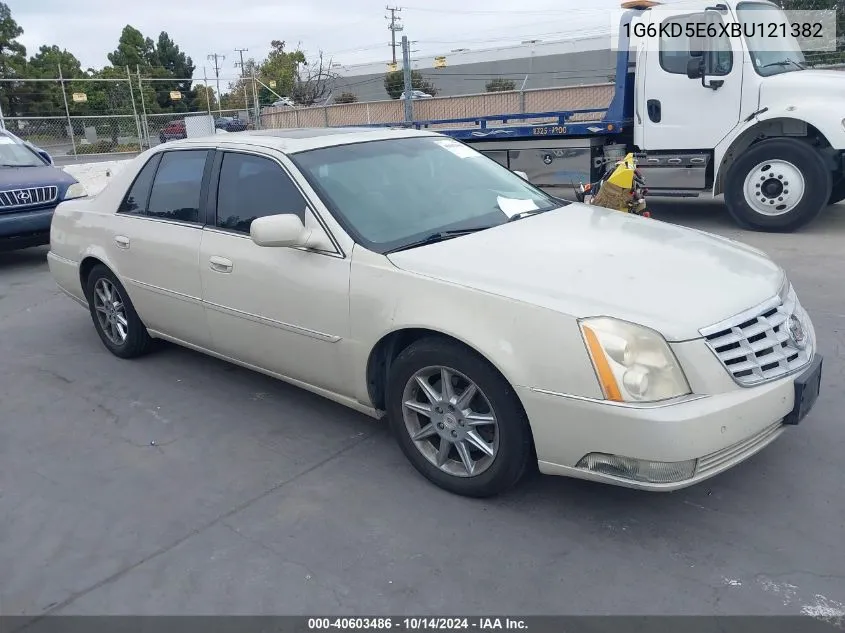 2011 Cadillac Dts Luxury Collection VIN: 1G6KD5E6XBU121382 Lot: 40603486