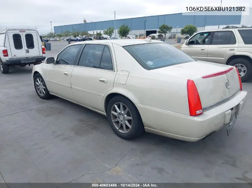 2011 Cadillac Dts Luxury Collection VIN: 1G6KD5E6XBU121382 Lot: 40603486