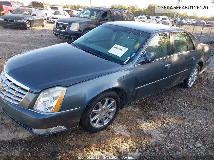 2011 Cadillac Dts Standard VIN: 1G6KA5E64BU126120 Lot: 40628422