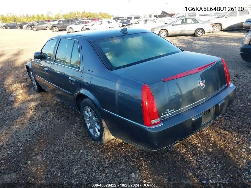 2011 Cadillac Dts Standard VIN: 1G6KA5E64BU126120 Lot: 40628422