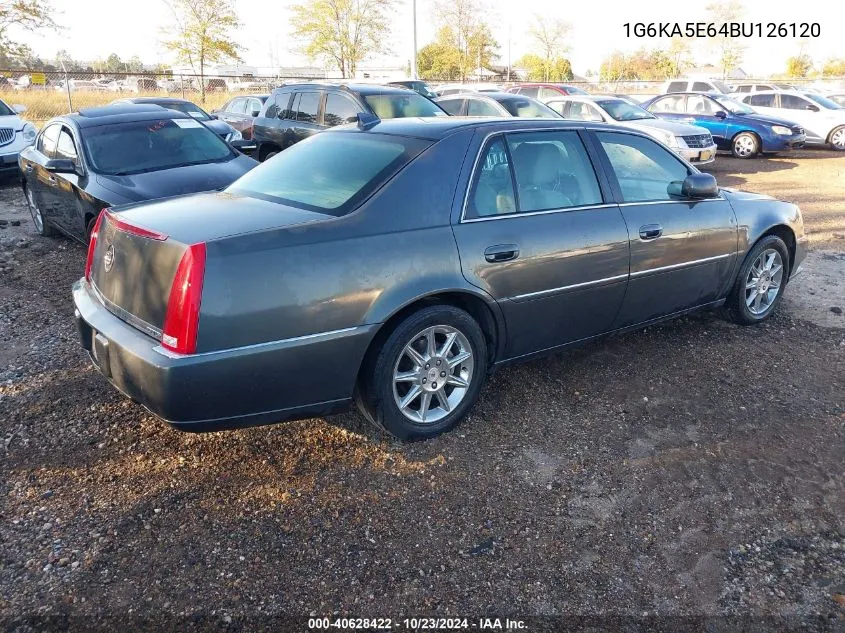 2011 Cadillac Dts Standard VIN: 1G6KA5E64BU126120 Lot: 40628422