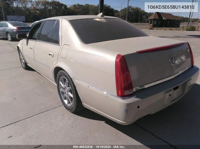 2011 Cadillac Dts Luxury Collection VIN: 1G6KD5E65BU143810 Lot: 40632836