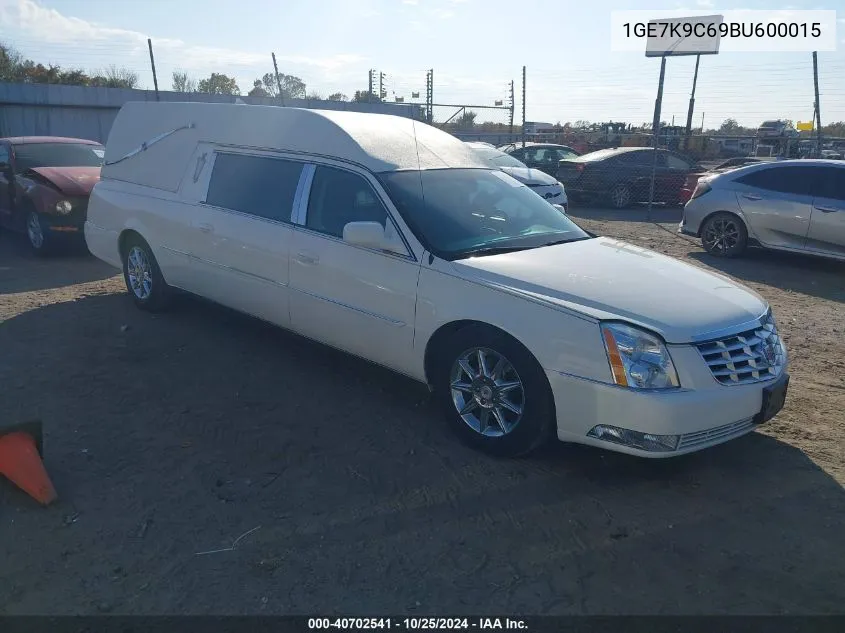 2011 Cadillac Dts Standard VIN: 1GE7K9C69BU600015 Lot: 40702541