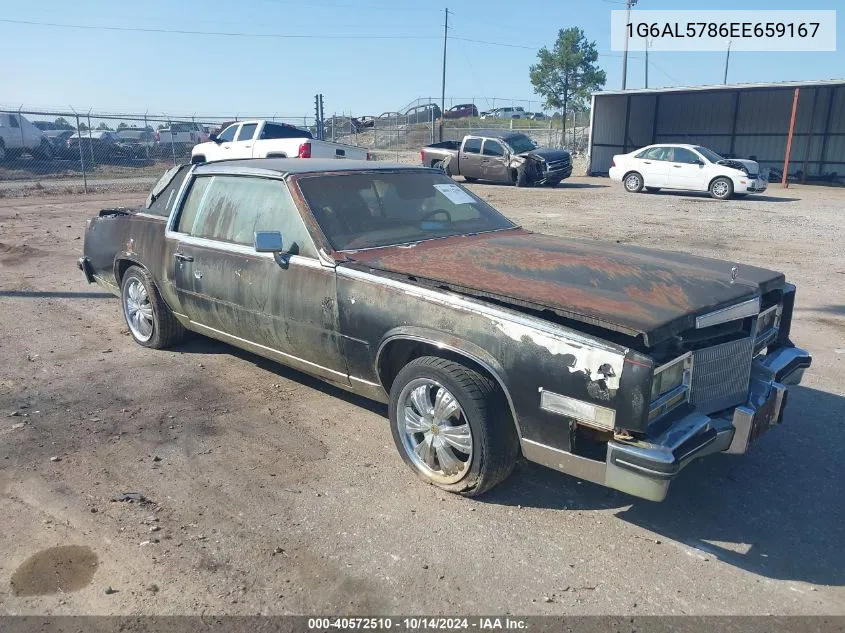 1984 Cadillac Eldorado VIN: 1G6AL5786EE659167 Lot: 40572510