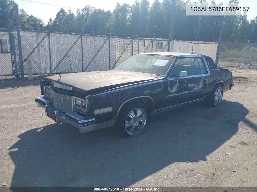 1984 Cadillac Eldorado VIN: 1G6AL5786EE659167 Lot: 40572510