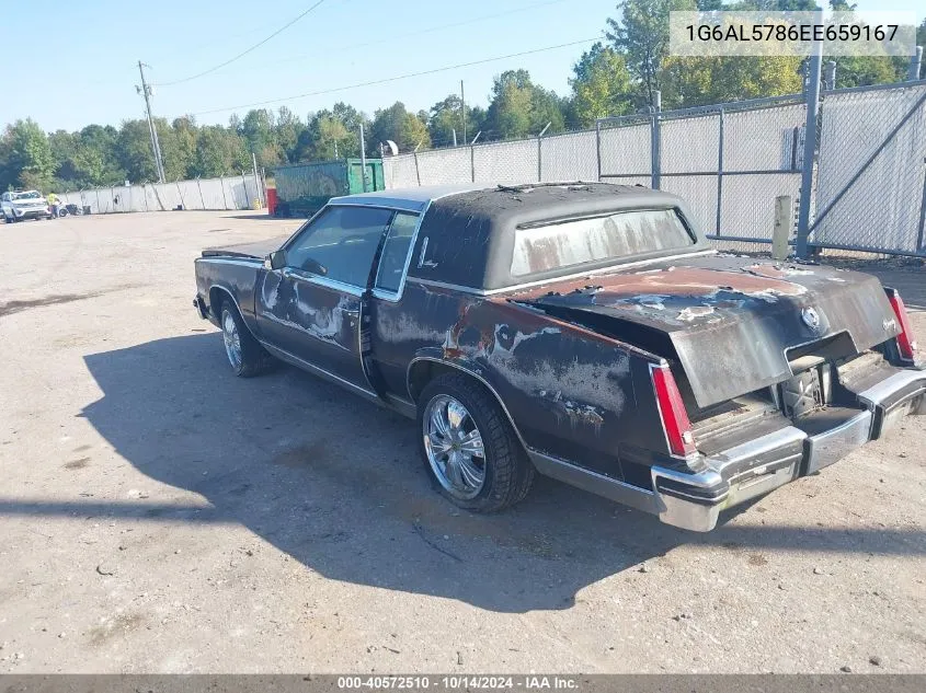 1984 Cadillac Eldorado VIN: 1G6AL5786EE659167 Lot: 40572510