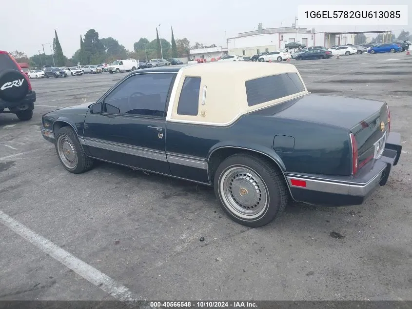 1986 Cadillac Eldorado VIN: 1G6EL5782GU613085 Lot: 40566548