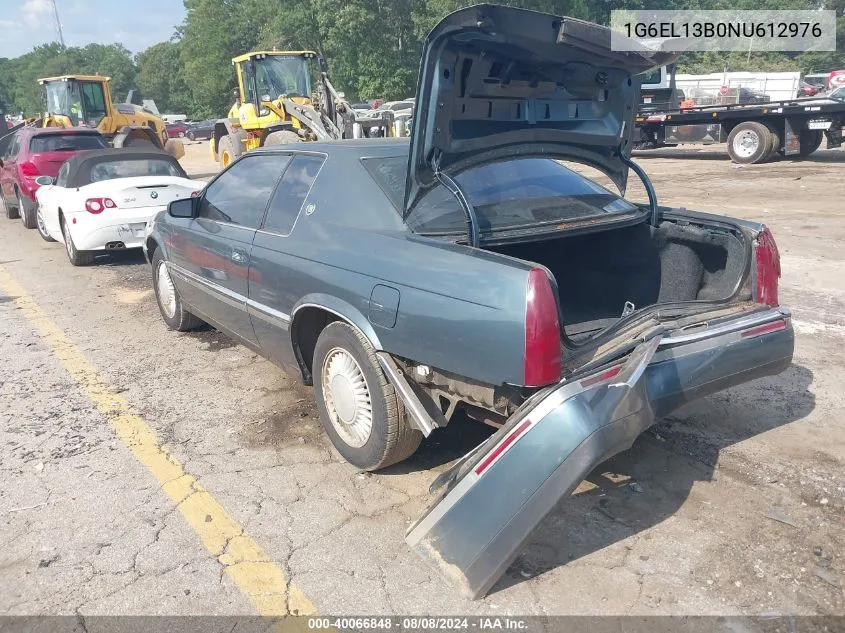 1992 Cadillac Eldorado VIN: 1G6EL13B0NU612976 Lot: 40066848