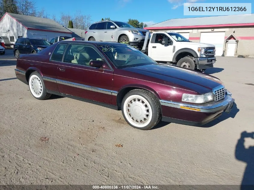 1994 Cadillac Eldorado VIN: 1G6EL12Y1RU612366 Lot: 40800336