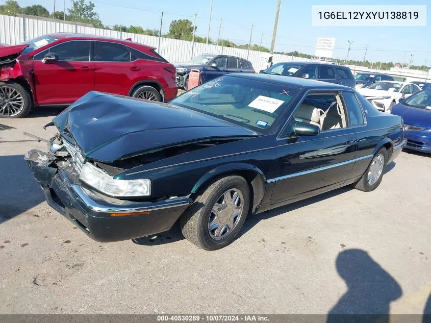 1G6EL12YXYU138819 2000 Cadillac Eldorado Esc