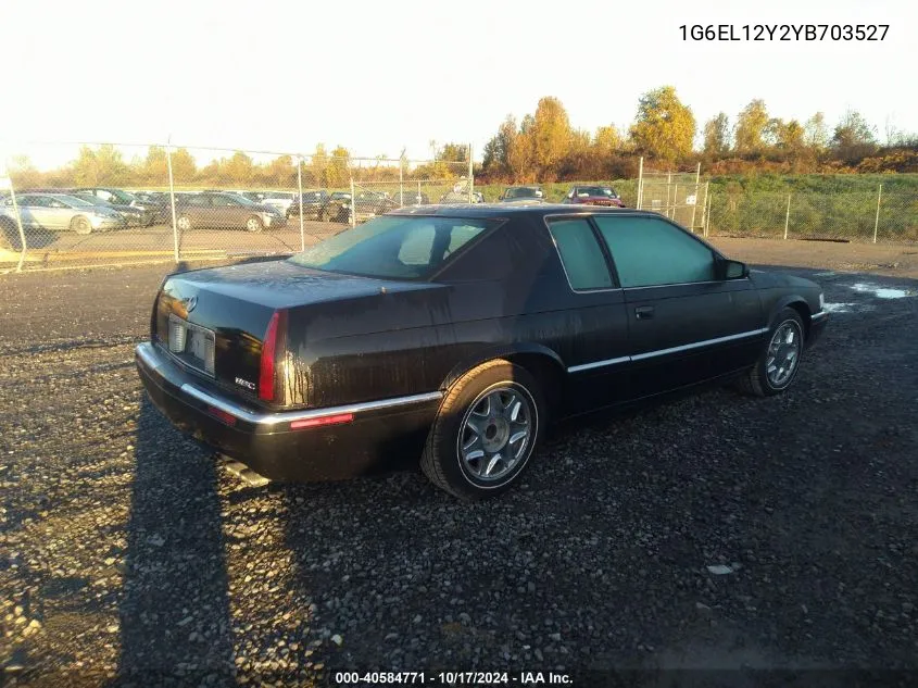 2000 Cadillac Eldorado Esc VIN: 1G6EL12Y2YB703527 Lot: 40584771