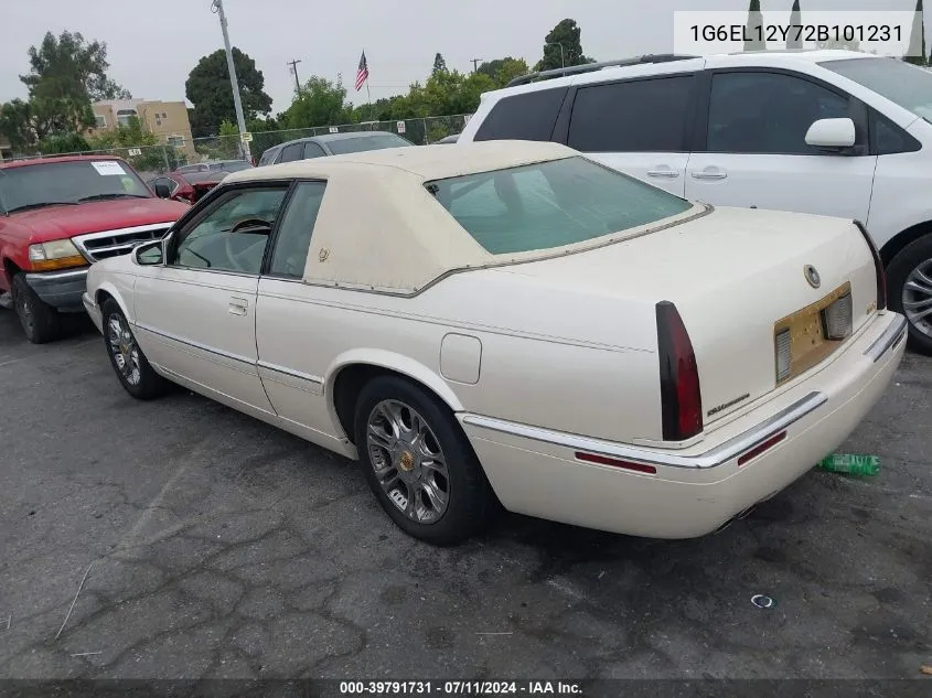 1G6EL12Y72B101231 2002 Cadillac Eldorado Esc