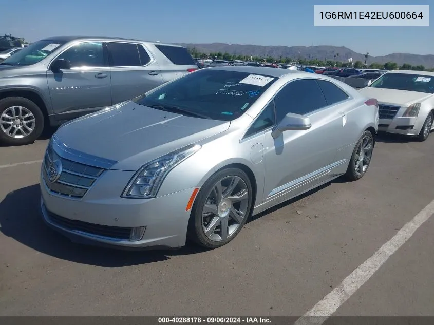 1G6RM1E42EU600664 2014 Cadillac Elr Standard