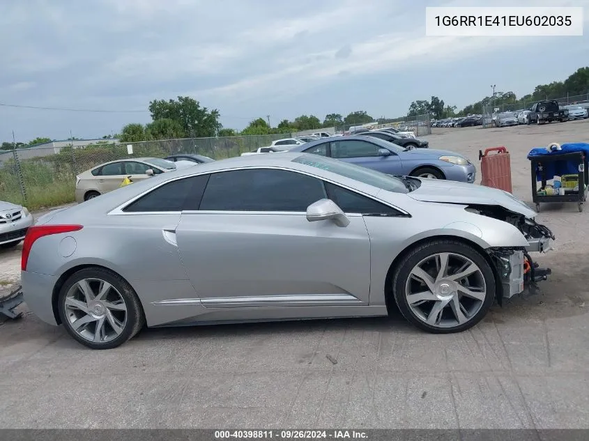 2014 Cadillac Elr Standard VIN: 1G6RR1E41EU602035 Lot: 40398811